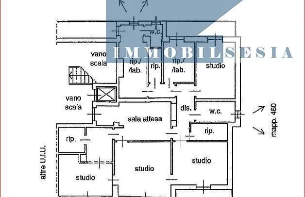 Ufficio Studio in vendita a Borgosesia (rif. 10141): planimetria